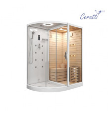 Душевая кабина Cerutti SPA LUGANO K9751R White 180x110x223