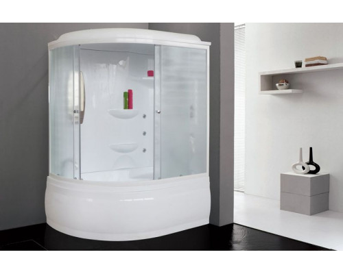 Душевая кабина Royal Bath RB 140ALP-C 140х95 см, с матовыми стеклами, правосторонняя