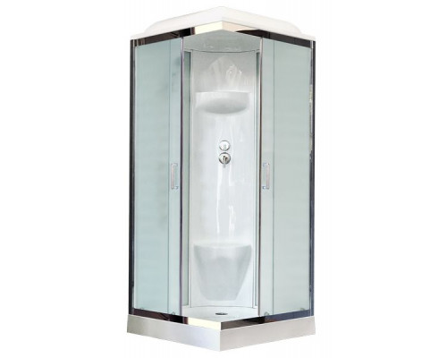 Душевая кабина Royal Bath RB 80HP6-WC-CH 80х80 см, с матовыми стеклами