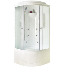 Душевая кабина Royal Bath RB 90BK2-M 90х90 см, с матовыми стеклами