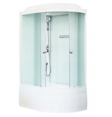 Душевая кабина Royal Bath RB 8120BK5-WC 120х80 см, с матовыми стеклами, левосторонняя