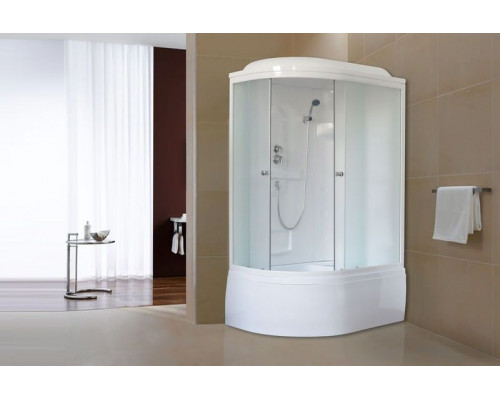 Душевая кабина Royal Bath RB 8120BK1-M 120х80 см, с матовыми стеклами, правосторонняя