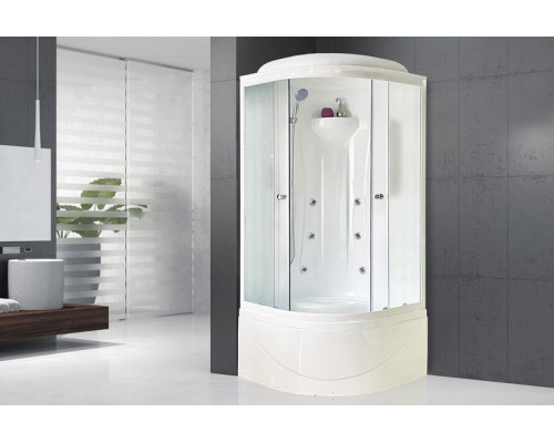 Душевая кабина Royal Bath RB 90BK2-M 90х90 см, с матовыми стеклами