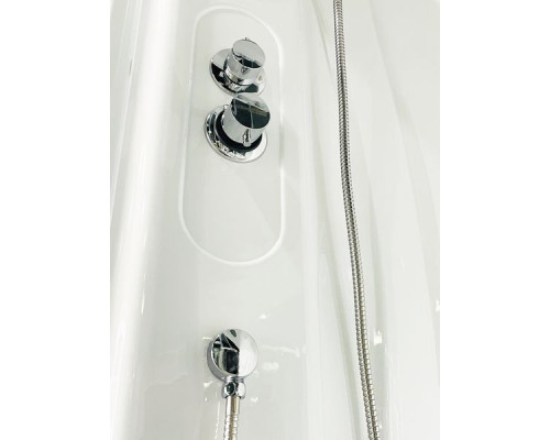 Душевая кабина Royal Bath RB 90BK2-M 90х90 см, с матовыми стеклами