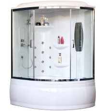 Душевая кабина Royal Bath RB 150ALP-T-CH 150х100 см, с прозрачными стеклами, левосторонняя