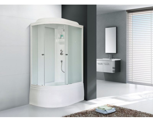 Душевая кабина Royal Bath RB 8120BK4-ММ 120х80 см, с матовыми стеклами, правосторонняя