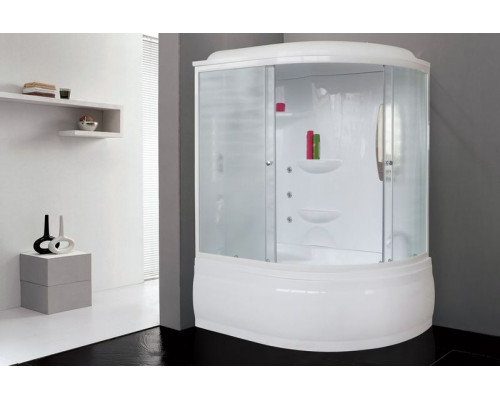 Душевая кабина Royal Bath RB 150ALP-C 150х100 см, с матовыми стеклами, левосторонняя