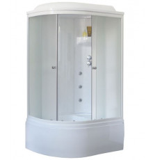 Душевая кабина Royal Bath RB 8120BK3-WC 120х80 см, с матовыми стеклами, правосторонняя