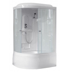 Душевая кабина Royal Bath RB 8120BK1-T 120х80 см, с прозрачными стеклами, правосторонняя