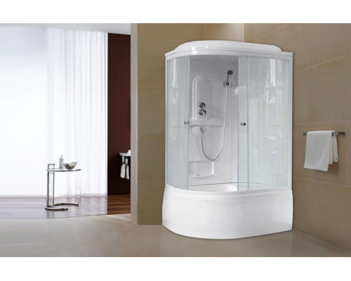 Душевая кабина Royal Bath RB 8120BK1-T 120х80 см, с прозрачными стеклами, правосторонняя