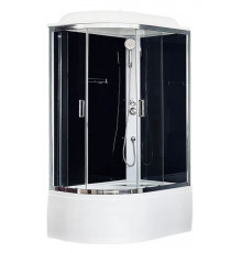 Душевая кабина Royal Bath RB 8120BK5-BT-CH 120х80 см, с прозрачными стеклами, правосторонняя