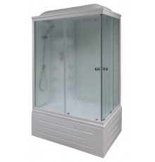 Душевая кабина Royal Bath RB 8100BP3-WC 100х80 см, с матовыми стеклами, левосторонняя