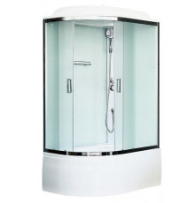 Душевая кабина Royal Bath RB 8120BK5-WC-CH 120х80 см, с матовыми стеклами, правосторонняя