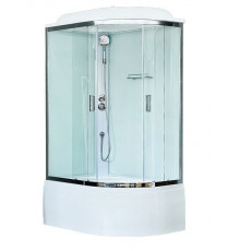 Душевая кабина Royal Bath RB 8120BK5-WT-CH 120х80 см, с прозрачными стеклами, левосторонняя