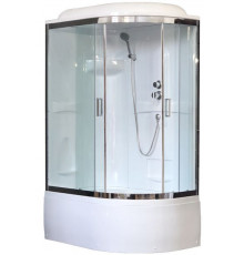 Душевая кабина Royal Bath RB 8120BK1-T-CH 120х80 см, с прозрачными стеклами, левосторонняя