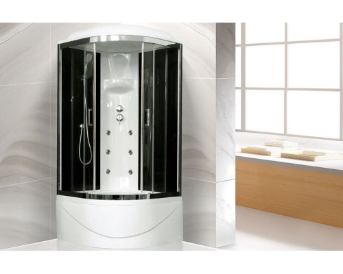 Душевая кабина Royal Bath RB 90BK3-BT-CH 90х90 см, с прозрачными стеклами