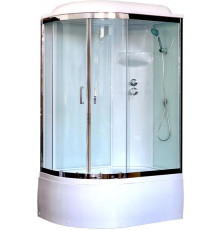 Душевая кабина Royal Bath RB 8120BK6-WT-CH 120х80 см, с прозрачными стеклами, правосторонняя