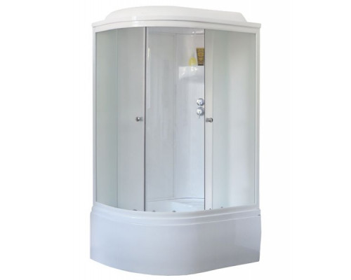 Душевая кабина Royal Bath RB 8120BK6-WC 120х80 см, с матовыми стеклами, правосторонняя