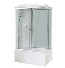 Душевая кабина Royal Bath RB 8100BP6-WT 100х80 см, с прозрачными стеклами , левосторонняя