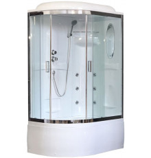 Душевая кабина Royal Bath RB 8120BK2-T-CH 120х80 см, с прозрачными стеклами, правосторонняя