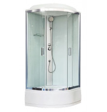 Душевая кабина Royal Bath RB 90CK5-WT-CH 90х90 см, с прозрачными стеклами