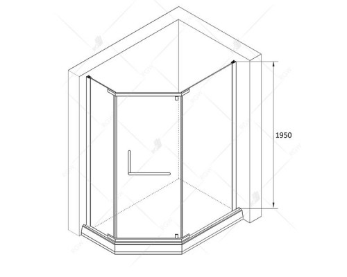 Душевой уголок RGW PA-91 100x120, прозрачное стекло