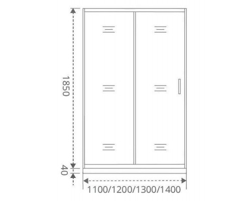 Душевое ограждение Good Door LATTE WTW-120-C-WE 120 см